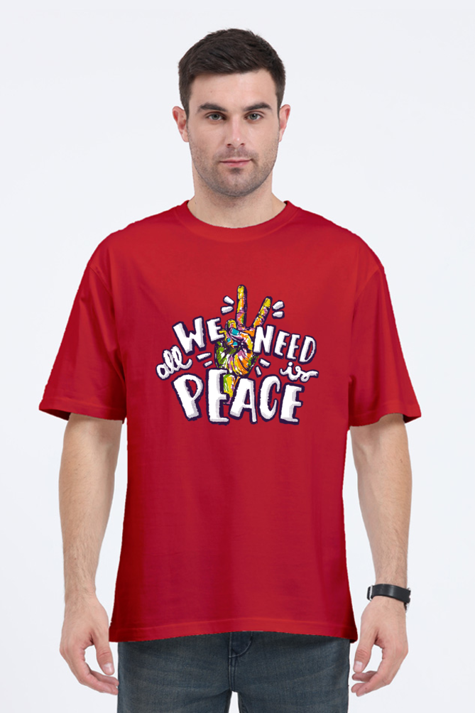 We Need Peace Oversized T-shirt