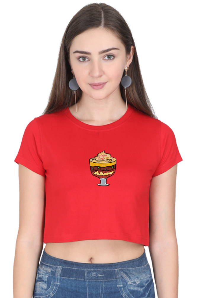 Trifle Time Women's Crop Top T-shirt