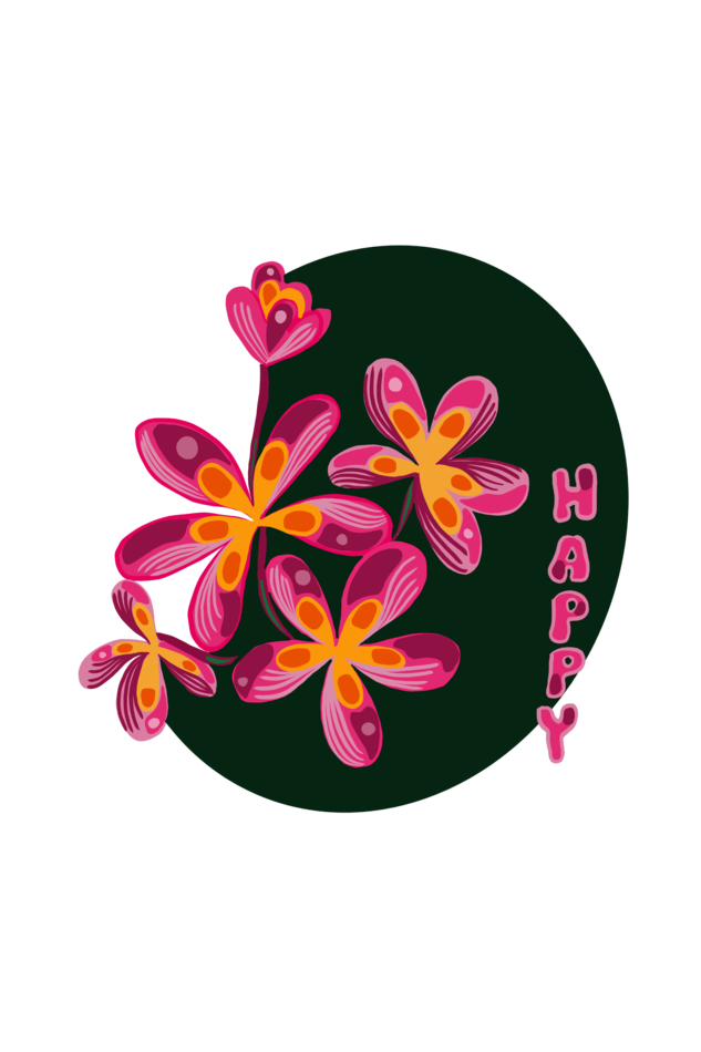 Plumeria Happy Women's Supima T-shirt
