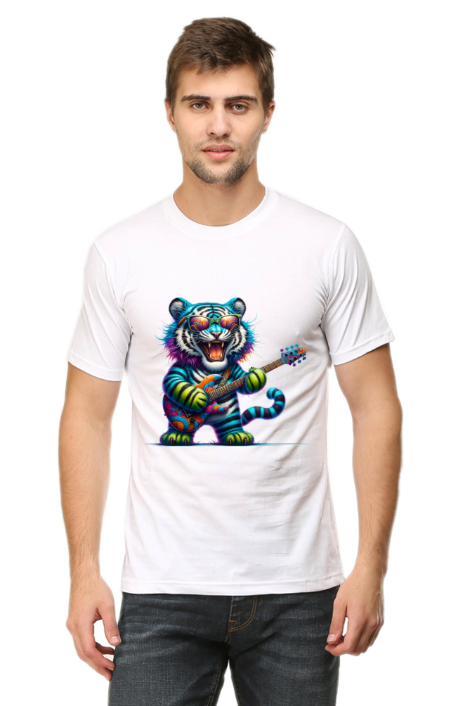Unleash Your Wild Side Men's Rounded Neck T-shirt