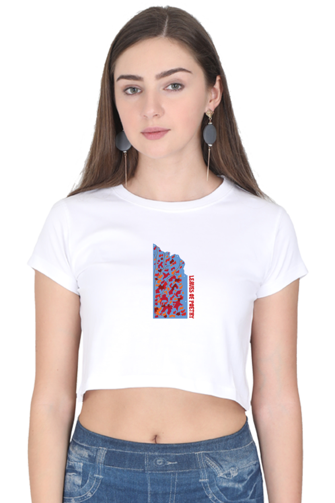 Leaves of Poetry Women's Crop Top T-shirt