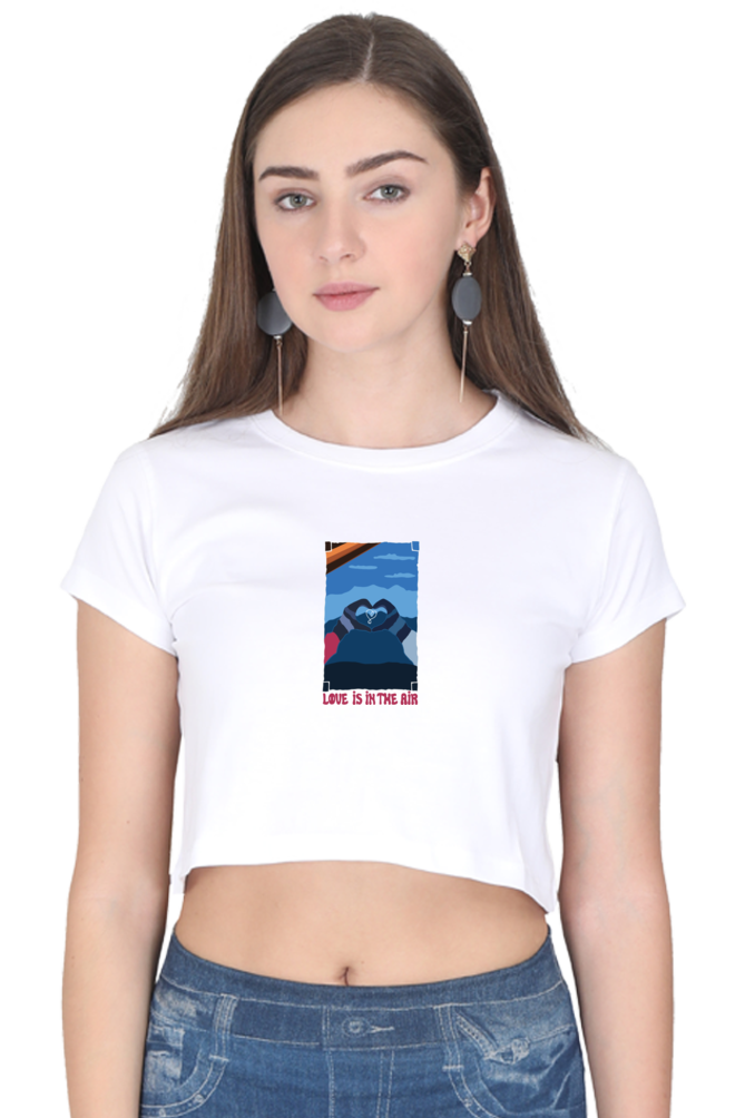Love is in the Air Women's Crop Top T-shirt