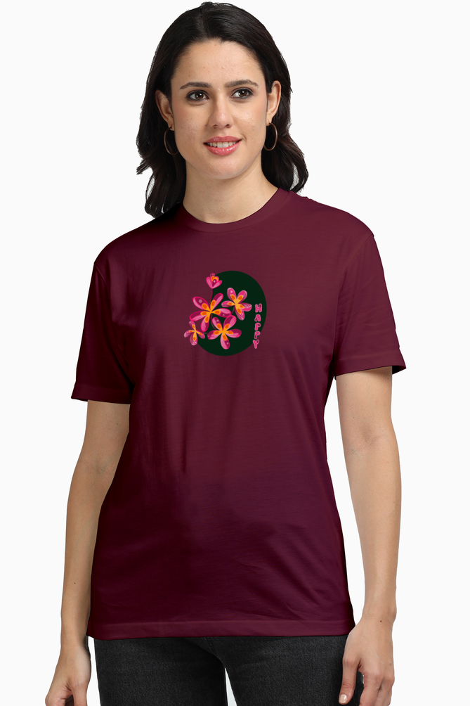 Plumeria Happy Women's Supima T-shirt