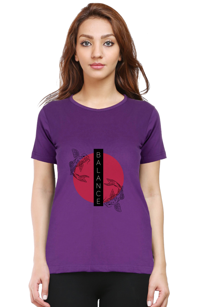 Balance Women's Rounded Neck T-shirt