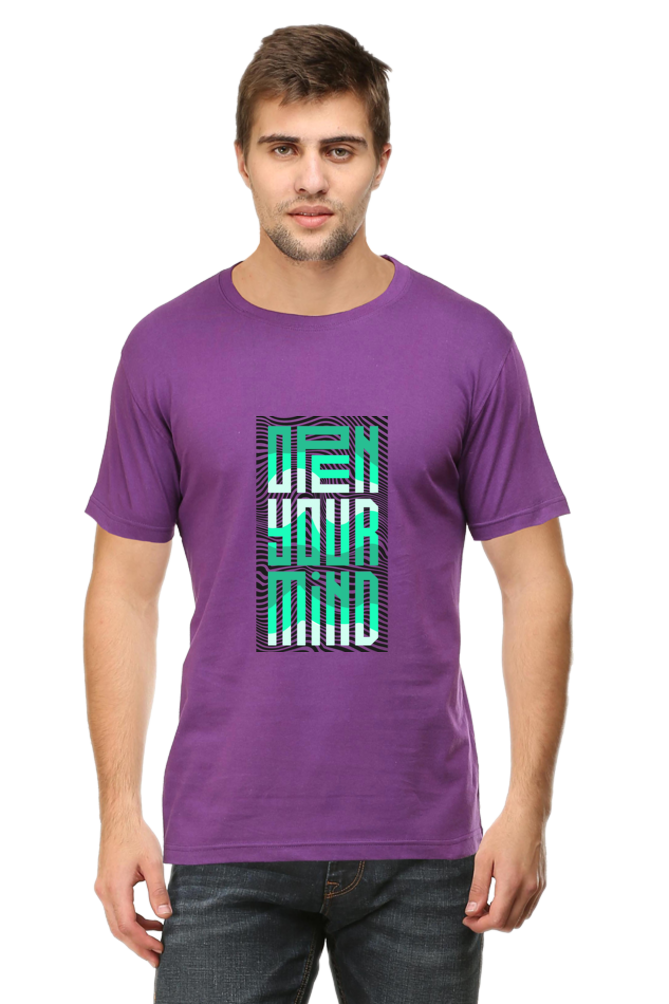 Open Your Mind Men's Rounded Neck T-shirt