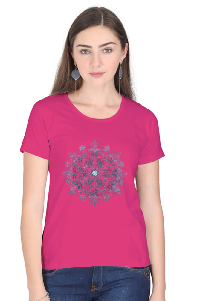 Mandala Vibes Women's Rounded Neck T-shirt
