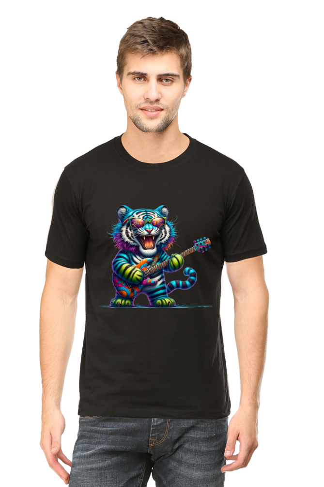 Unleash Your Wild Side Men's Rounded Neck T-shirt