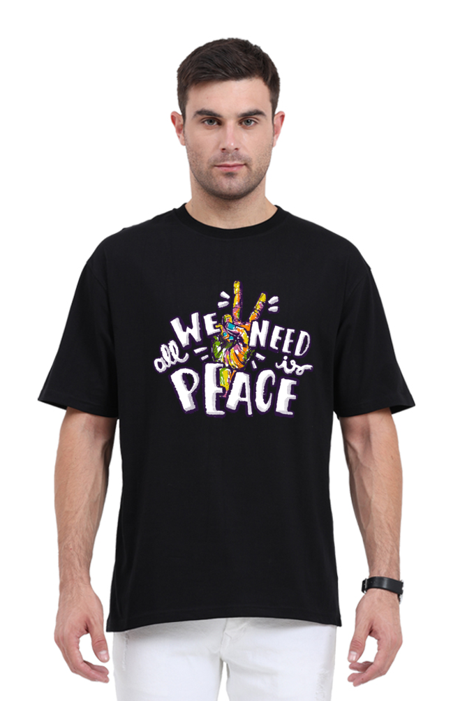 We Need Peace Oversized T-shirt
