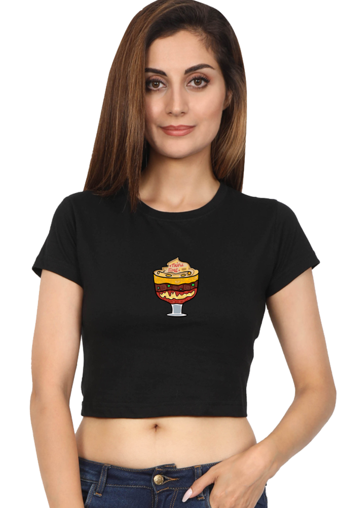 Trifle Time Women's Crop Top T-shirt