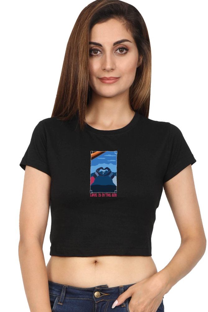 Love is in the Air Women's Crop Top T-shirt