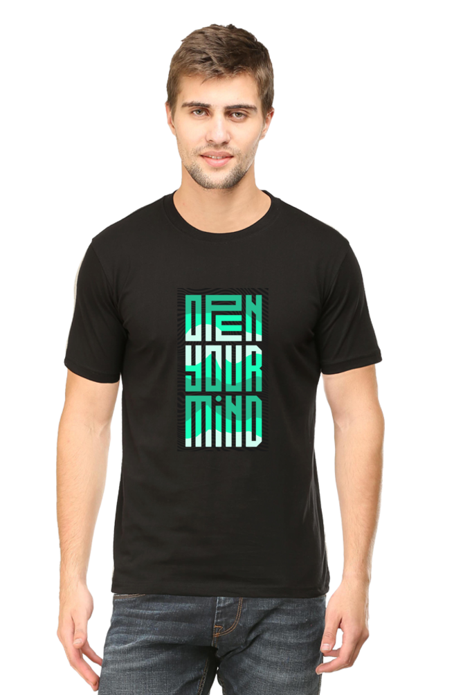 Open Your Mind Men's Rounded Neck T-shirt