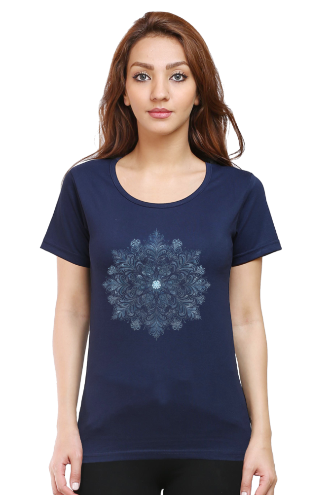 Mandala Vibes Women's Rounded Neck T-shirt