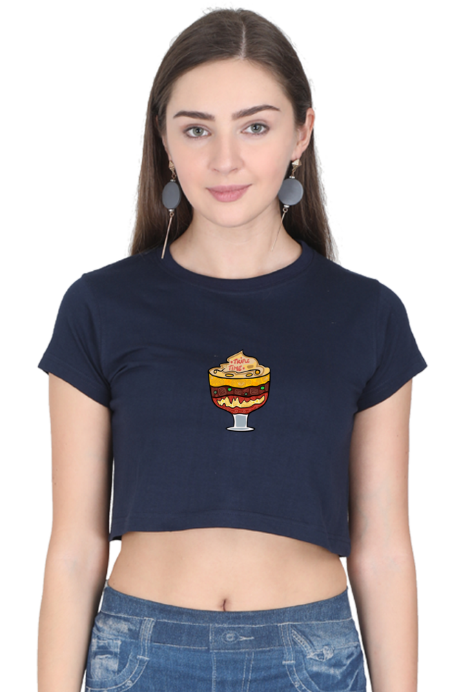 Trifle Time Women's Crop Top T-shirt