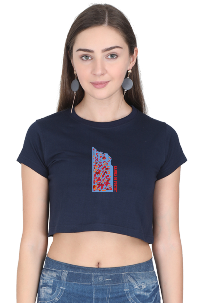 Leaves of Poetry Women's Crop Top T-shirt