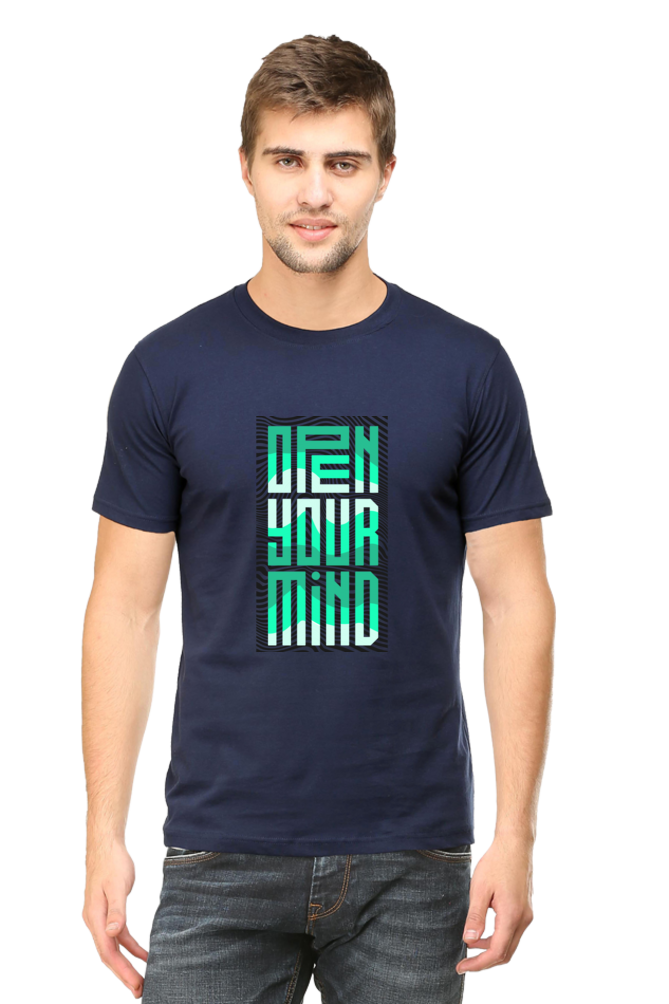 Open Your Mind Men's Rounded Neck T-shirt