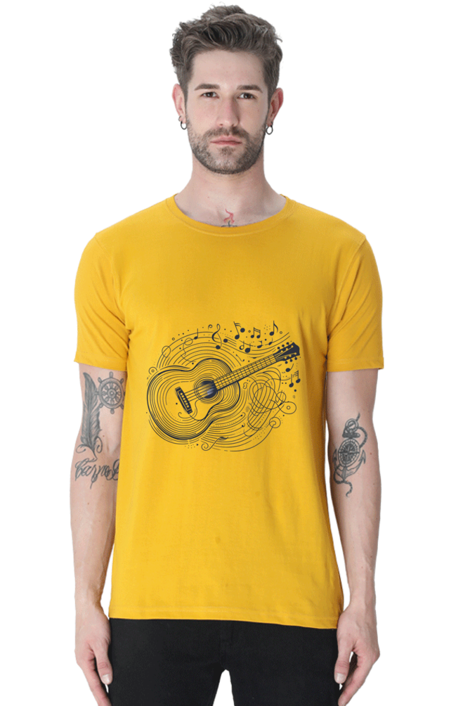 Alive With Music Rounded Neck T-shirt
