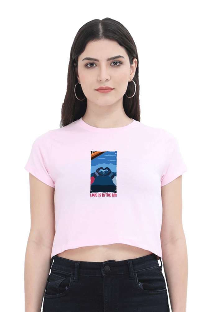Love is in the Air Women's Crop Top T-shirt