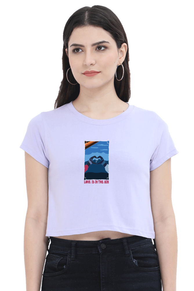 Love is in the Air Women's Crop Top T-shirt