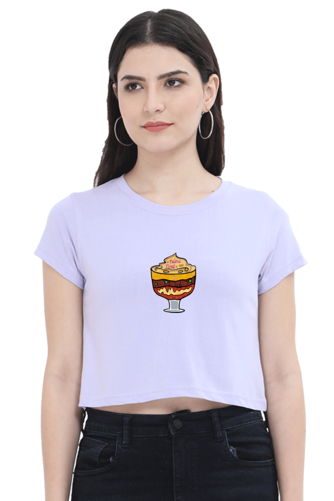 Trifle Time Women's Crop Top T-shirt