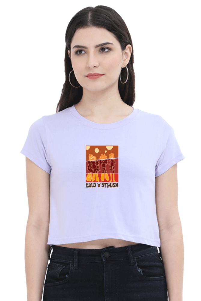 Wild n Stylish Women's Crop Top T-shirt
