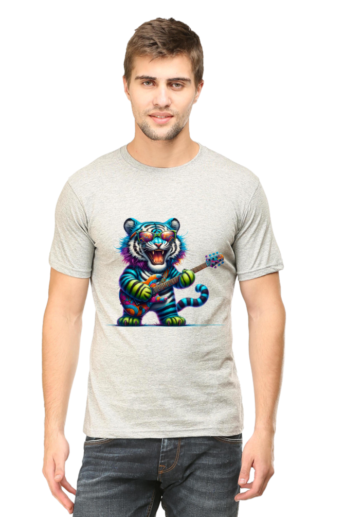 Unleash Your Wild Side Men's Rounded Neck T-shirt