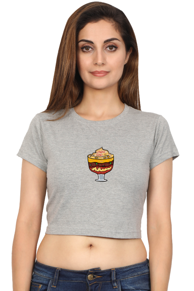 Trifle Time Women's Crop Top T-shirt
