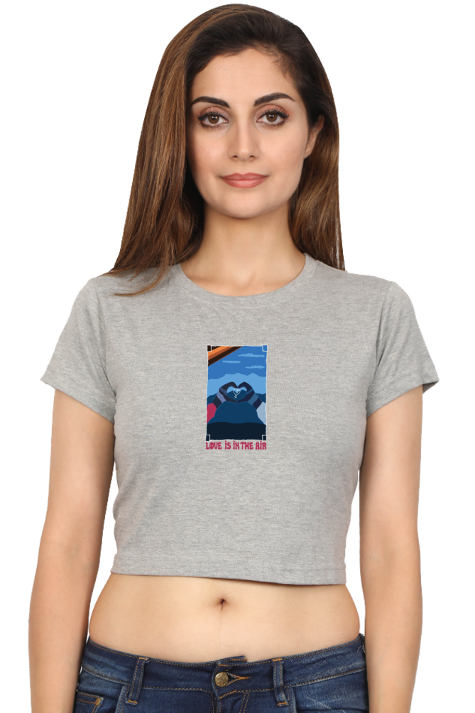 Love is in the Air Women's Crop Top T-shirt