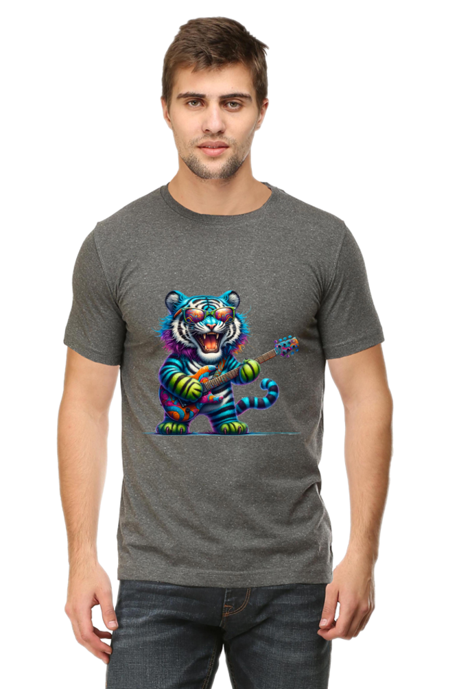 Unleash Your Wild Side Men's Rounded Neck T-shirt
