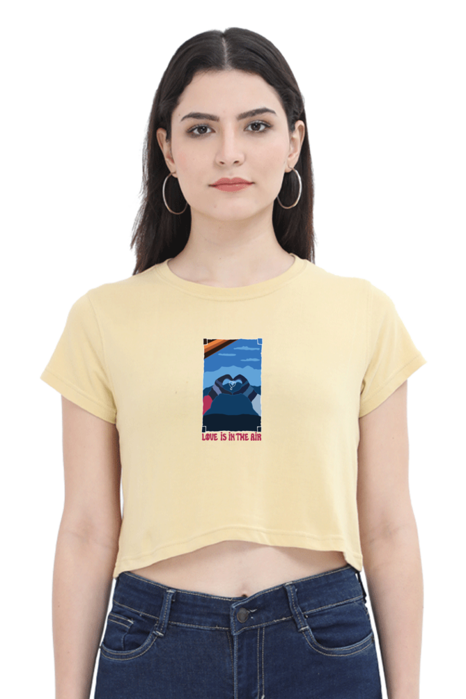 Love is in the Air Women's Crop Top T-shirt