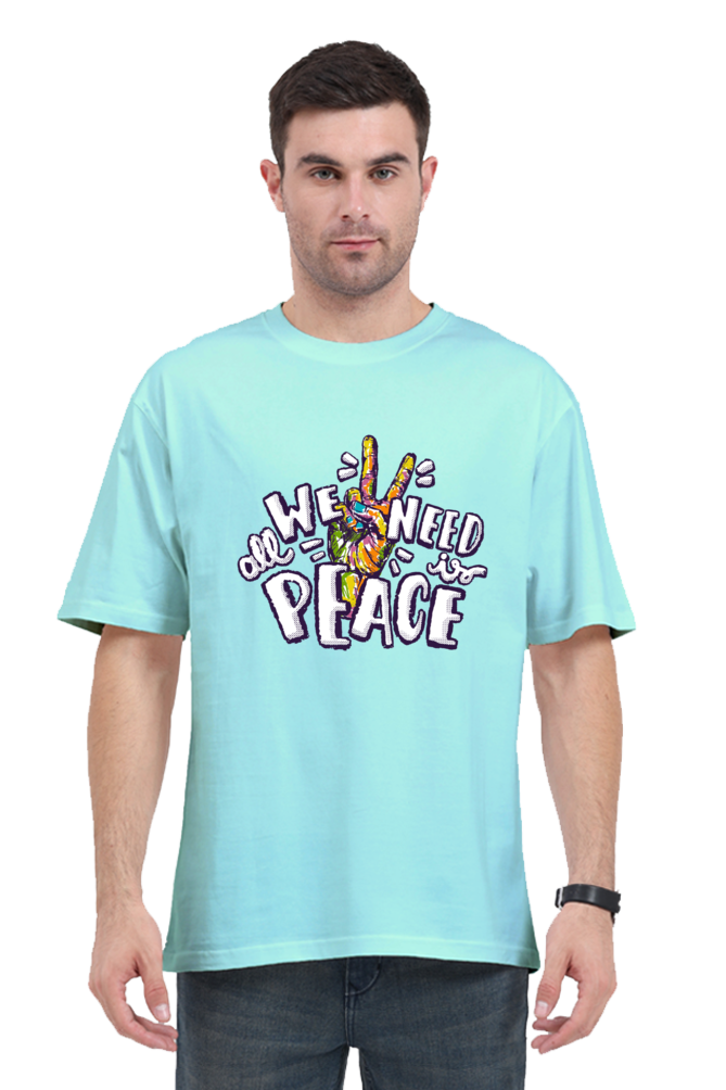 We Need Peace Oversized T-shirt