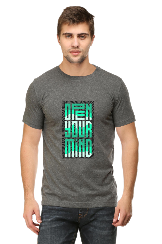 Open Your Mind Men's Rounded Neck T-shirt