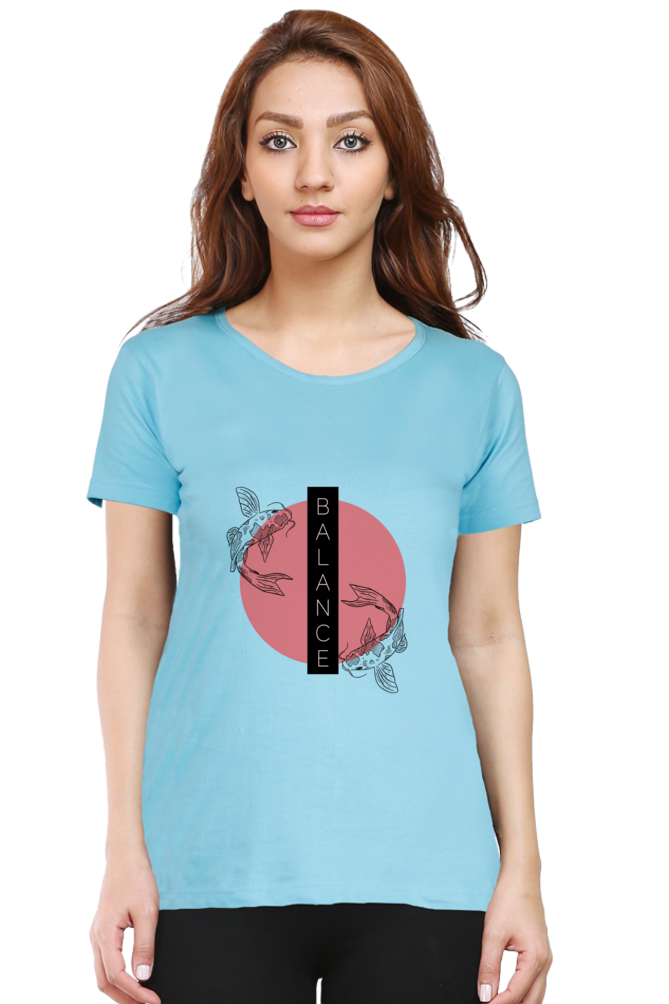 Balance Women's Rounded Neck T-shirt
