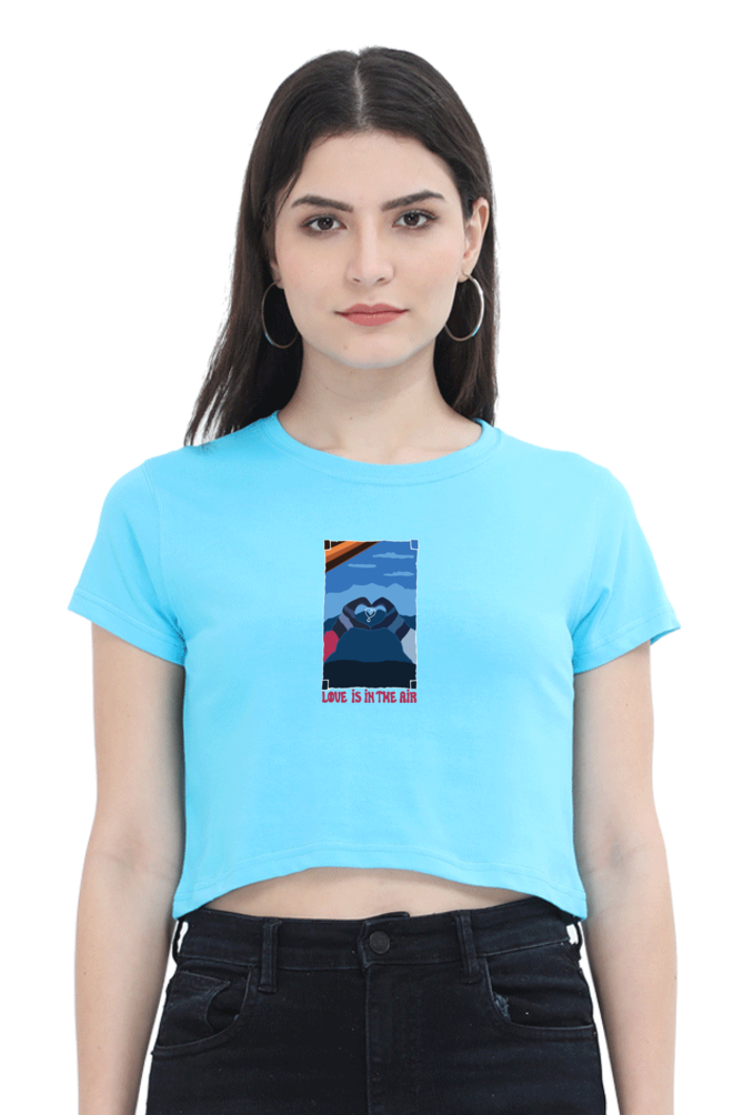 Love is in the Air Women's Crop Top T-shirt