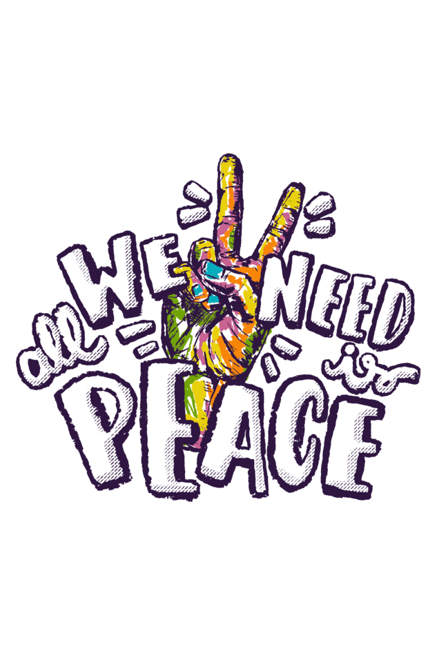 We Need Peace Oversized T-shirt