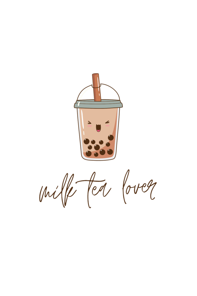 Milk Tea Lover Women's Rounded Neck T-shirt