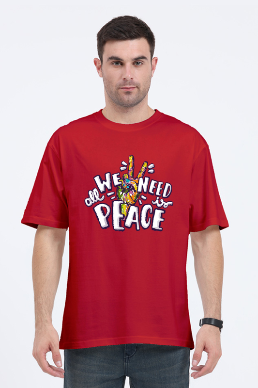 We Need Peace Oversized T-shirt