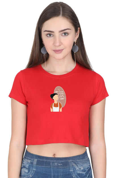 Plan to get over my Man Women's Crop Top T-shirt