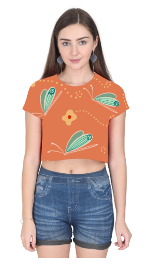 Thumbi Women's Crop Top T-shirt