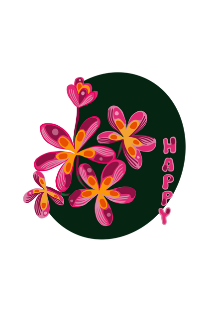 Plumeria Happy Women's Supima T-shirt
