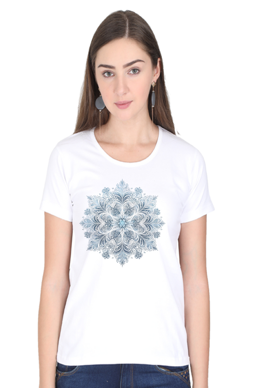 Mandala Vibes Women's Rounded Neck T-shirt