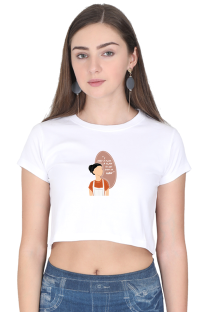 Plan to get over my Man Women's Crop Top T-shirt