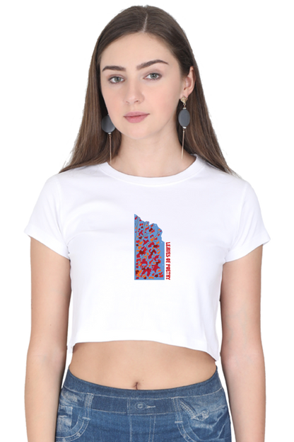 Leaves of Poetry Women's Crop Top T-shirt