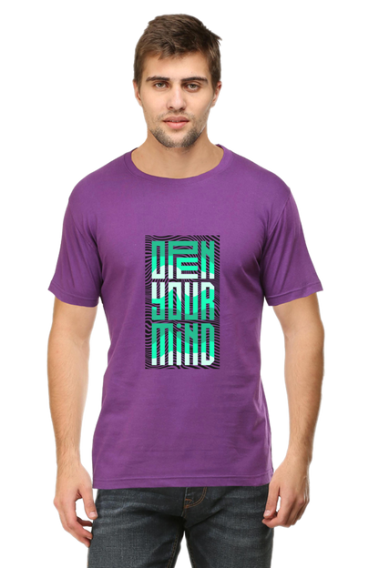 Open Your Mind Men's Rounded Neck T-shirt