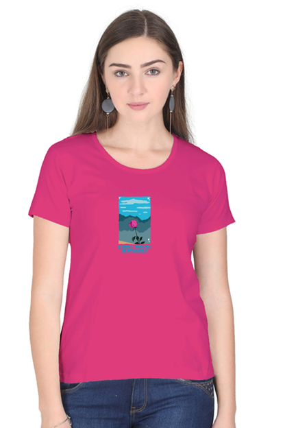 Garden of Rose Women's Rounded Neck T-shirt