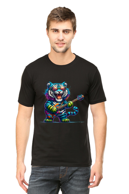 Unleash Your Wild Side Men's Rounded Neck T-shirt