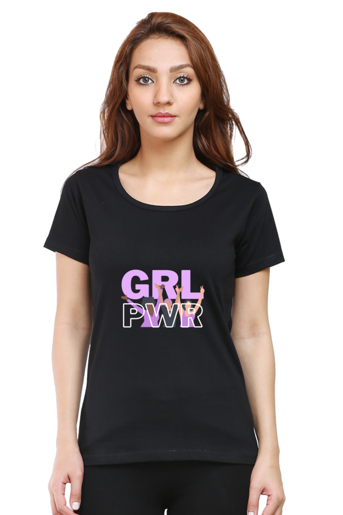 Girl Power Women's Rounded Neck T-shirt