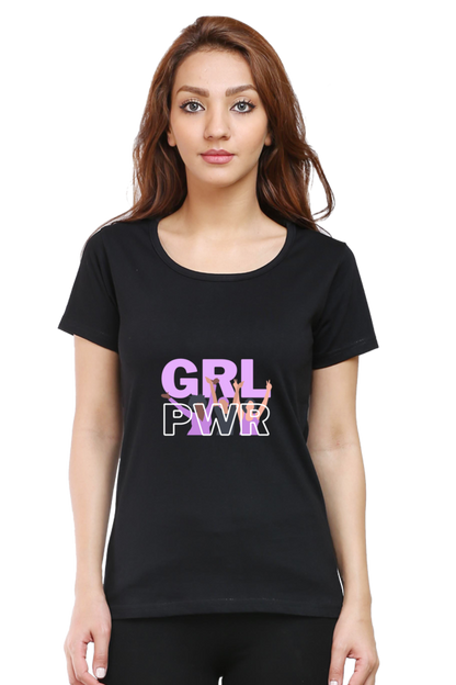 Girl Power Women's Rounded Neck T-shirt