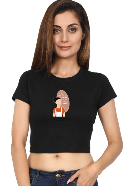 Plan to get over my Man Women's Crop Top T-shirt