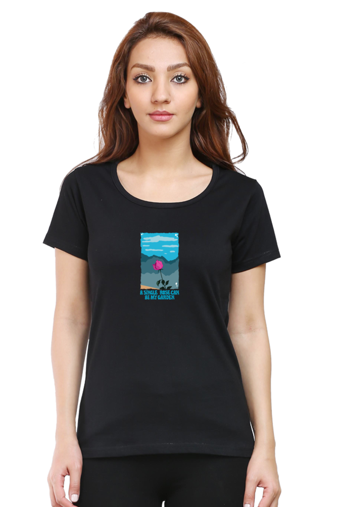 Garden of Rose Women's Rounded Neck T-shirt