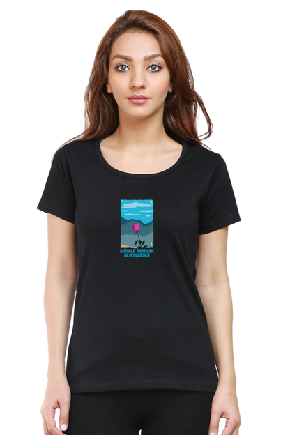 Garden of Rose Women's Rounded Neck T-shirt